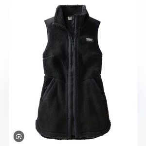 L.L. Bean Black Fleece Vest